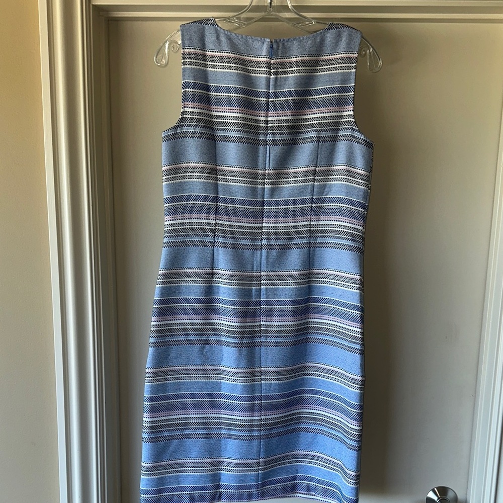 Talbots Blue and White Striped Mini Dress - Picture 2 of 6